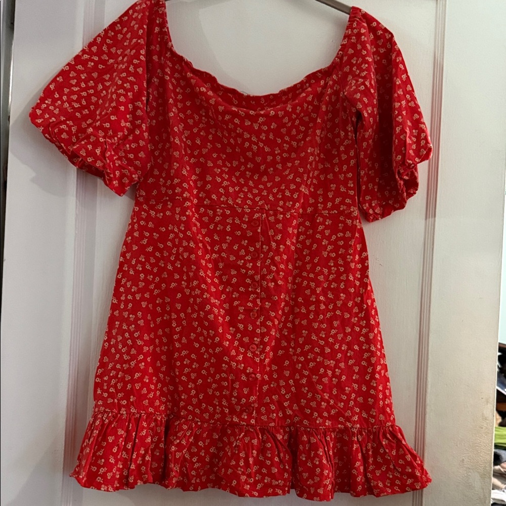 ASOS Red Floral Mini Dress